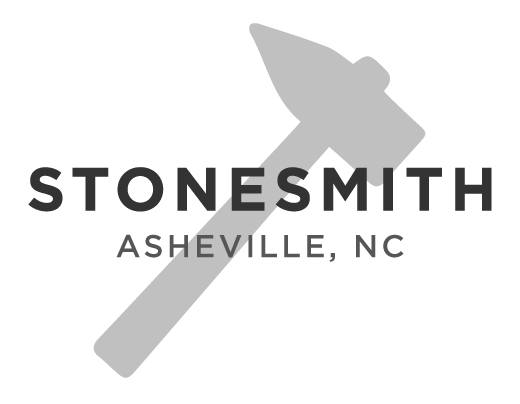 Stonesmith brand logo - Spire Forge design