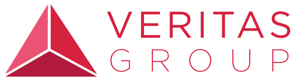 Veritas Group brand logo - Spire Forge design