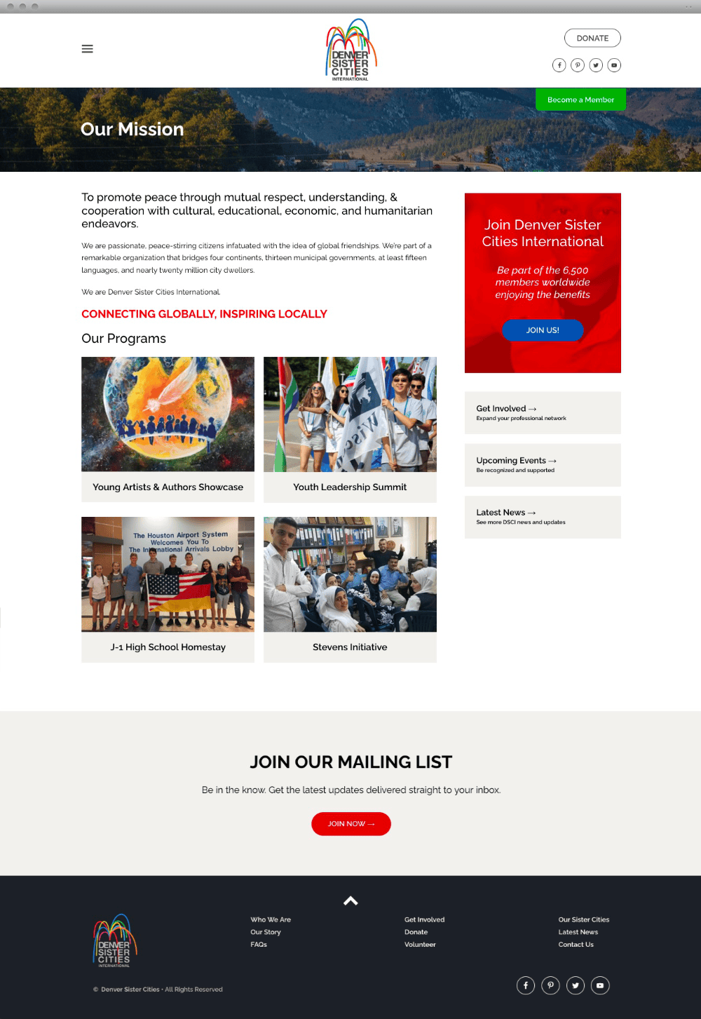 DSCI custom website content page design - Spire Forge