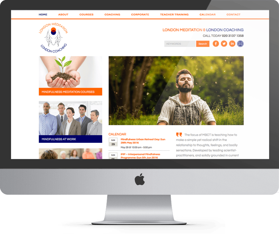 LMLC custom website design desktop view - Spire Forge