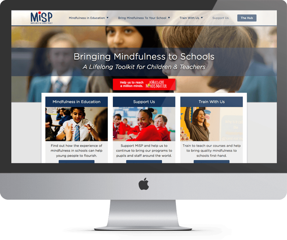 MiSP custom website design desktop view - Spire Forge