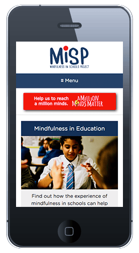 MiSP custom responsive website design mobile view - Spire Forge