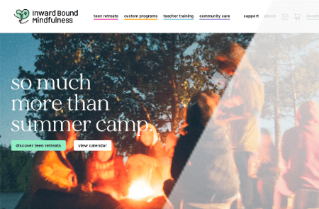 Inward Bound Mindfulness website design thumbnail - Spire Forge
