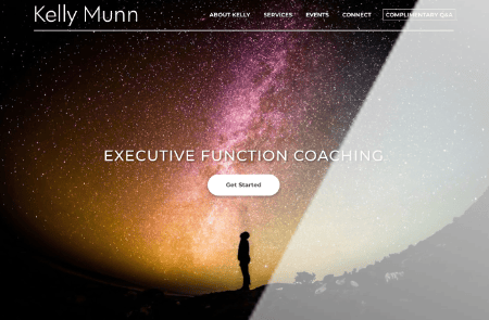 Kelly Munn Coaching website design thumbnail - Spire Forge