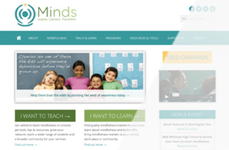 Minds, Inc. website design thumbnail - Spire Forge