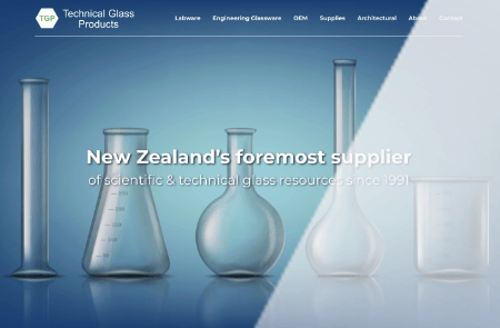 TGP Glass website design thumbnail - Spire Forge