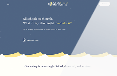 WholeSchool Mindfulness website design thumbnail - Spire Forge